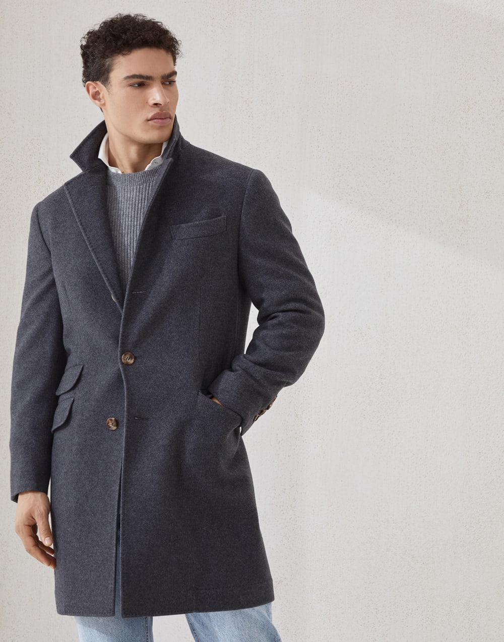 Water-resistant coat Lead Man - Brunello Cucinelli