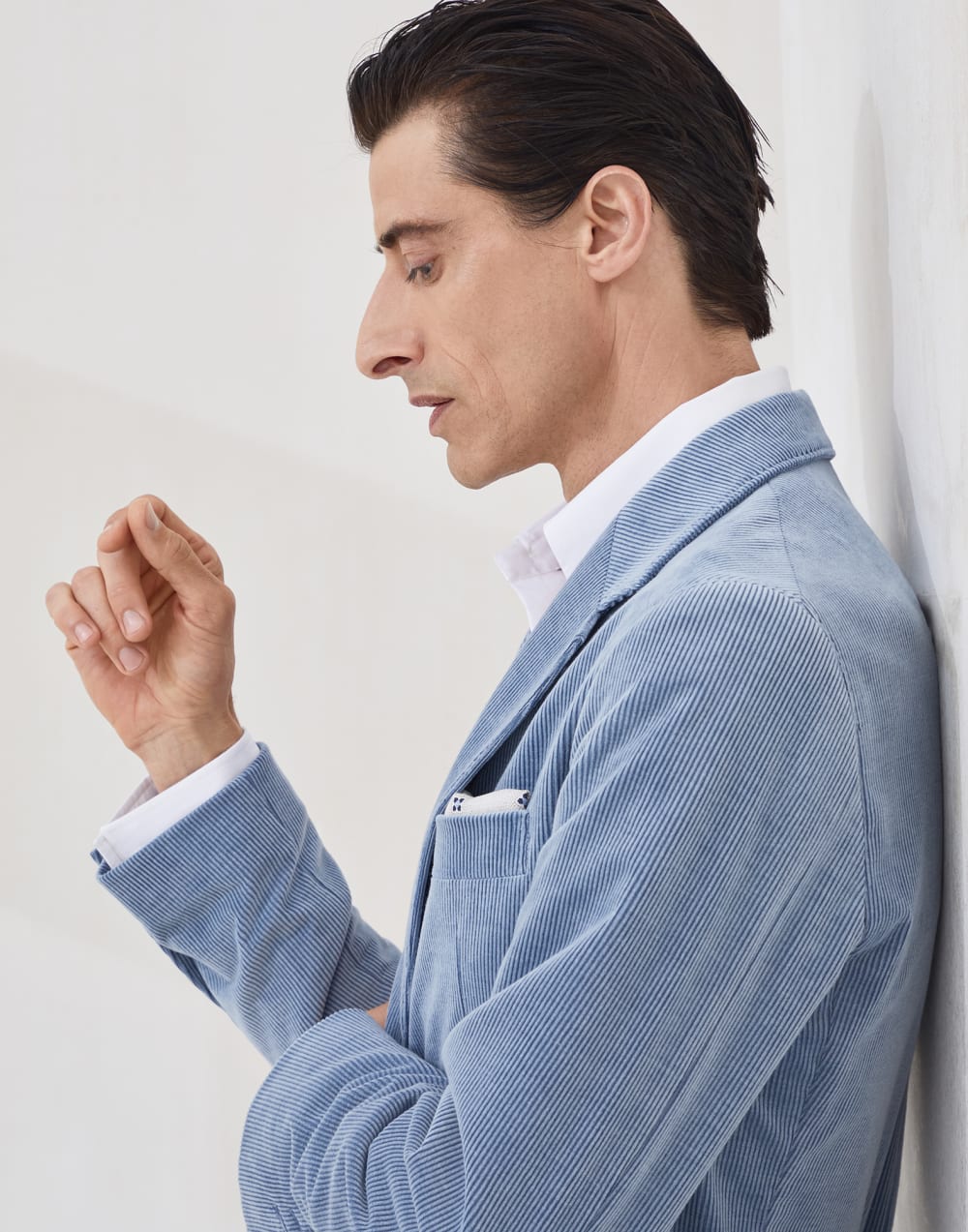 Corduroy blazer Denim Man - Brunello Cucinelli