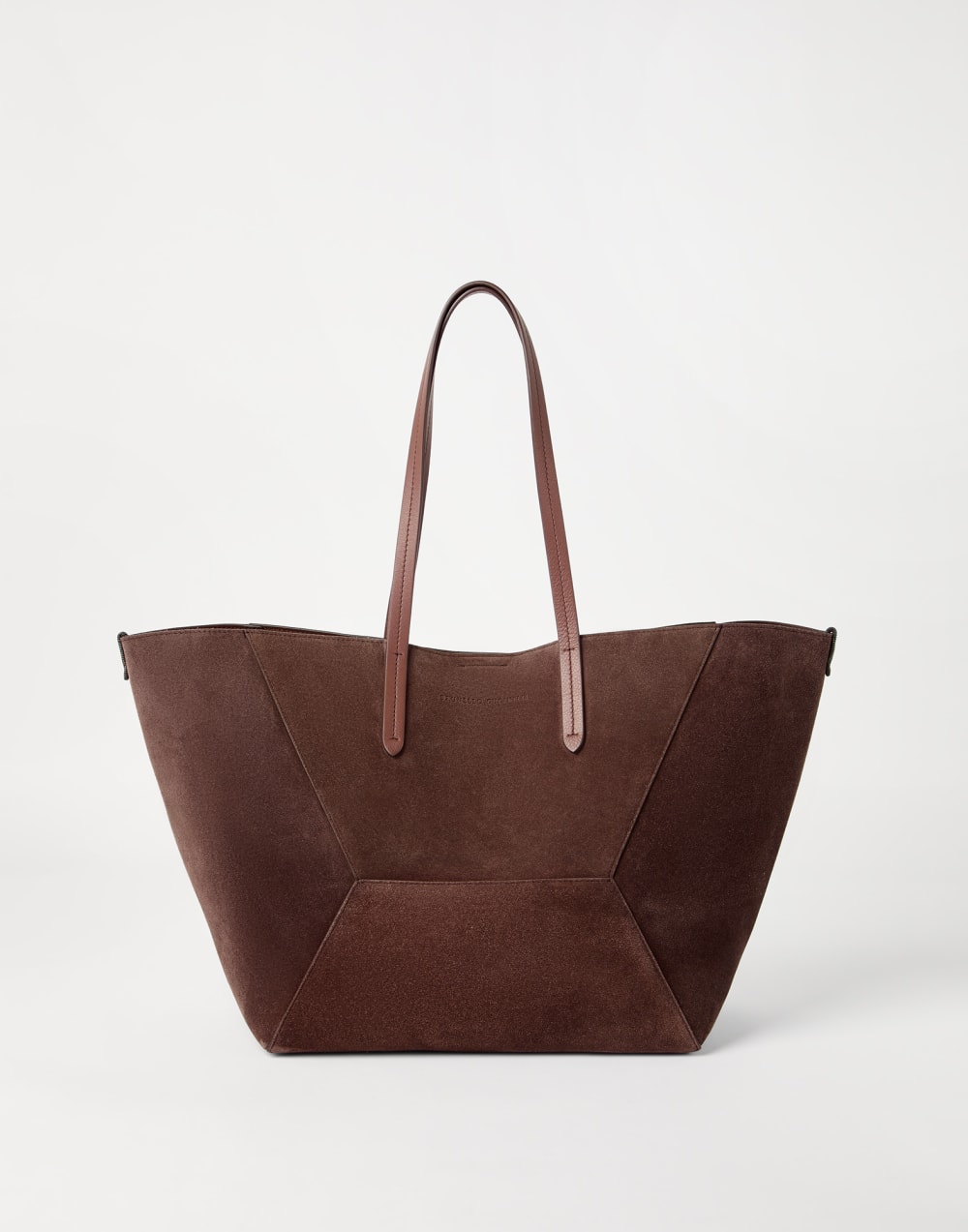 Suede BC Duo bag Burgundy Woman - Brunello Cucinelli