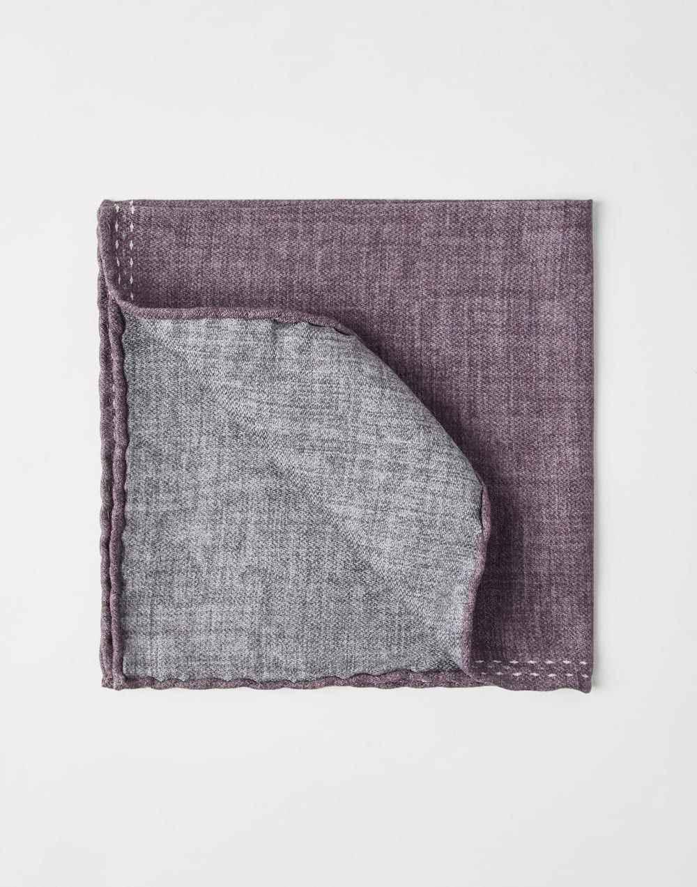 Платок из шелка Черничный Мужчина - Brunello Cucinelli