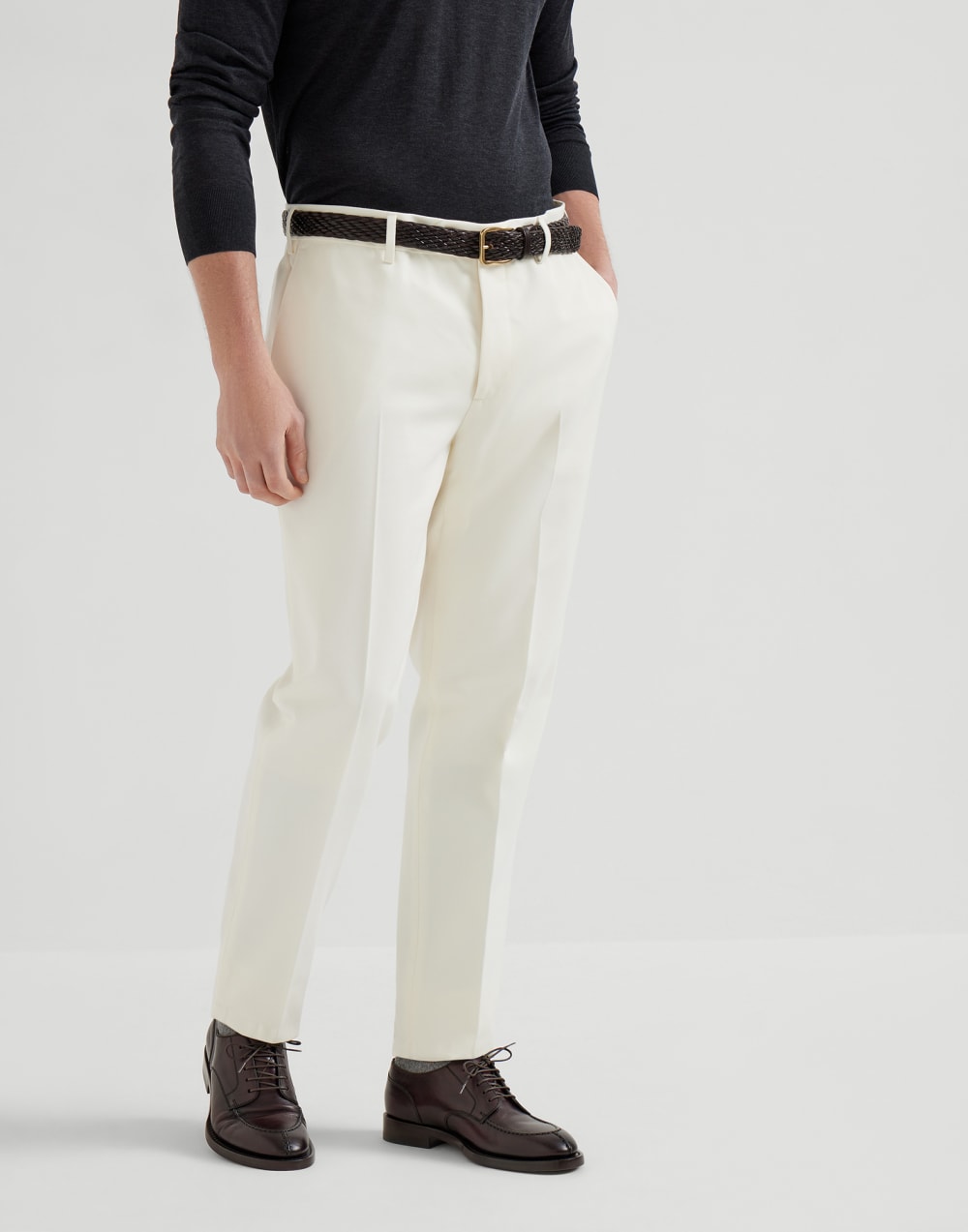 Gabardine trousers Panama Man - Brunello Cucinelli