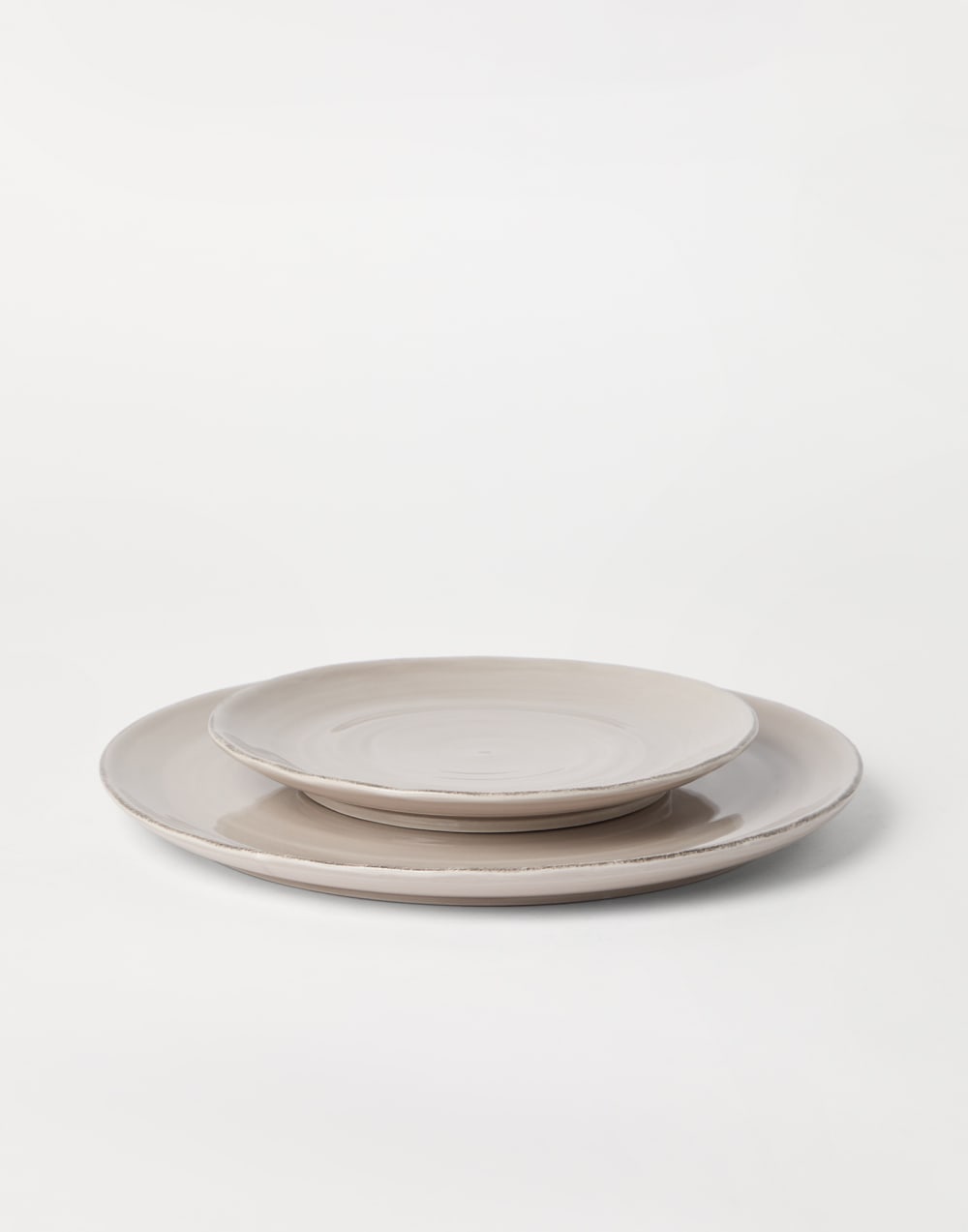 传统陶瓷餐盘 棕色 生活风格 - Brunello Cucinelli