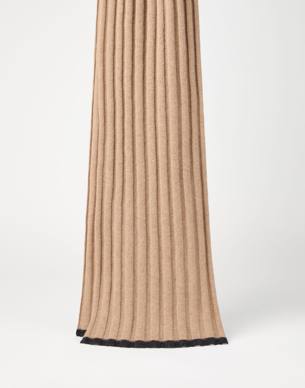 Écharpe en maille cachemire Chameau Homme - Brunello Cucinelli