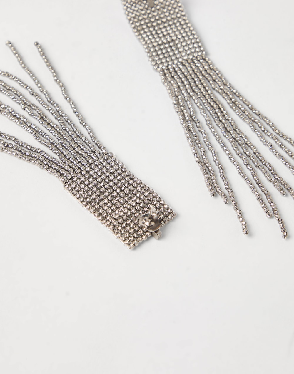 Frayed earrings Silver Woman - Brunello Cucinelli