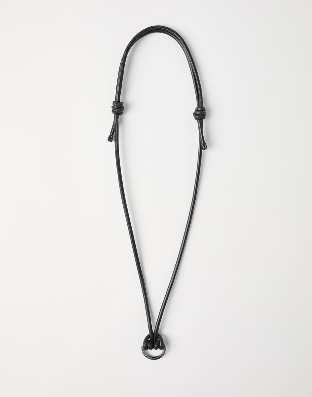 镶珠装饰眼镜绳 深棕色 女款 - Brunello Cucinelli