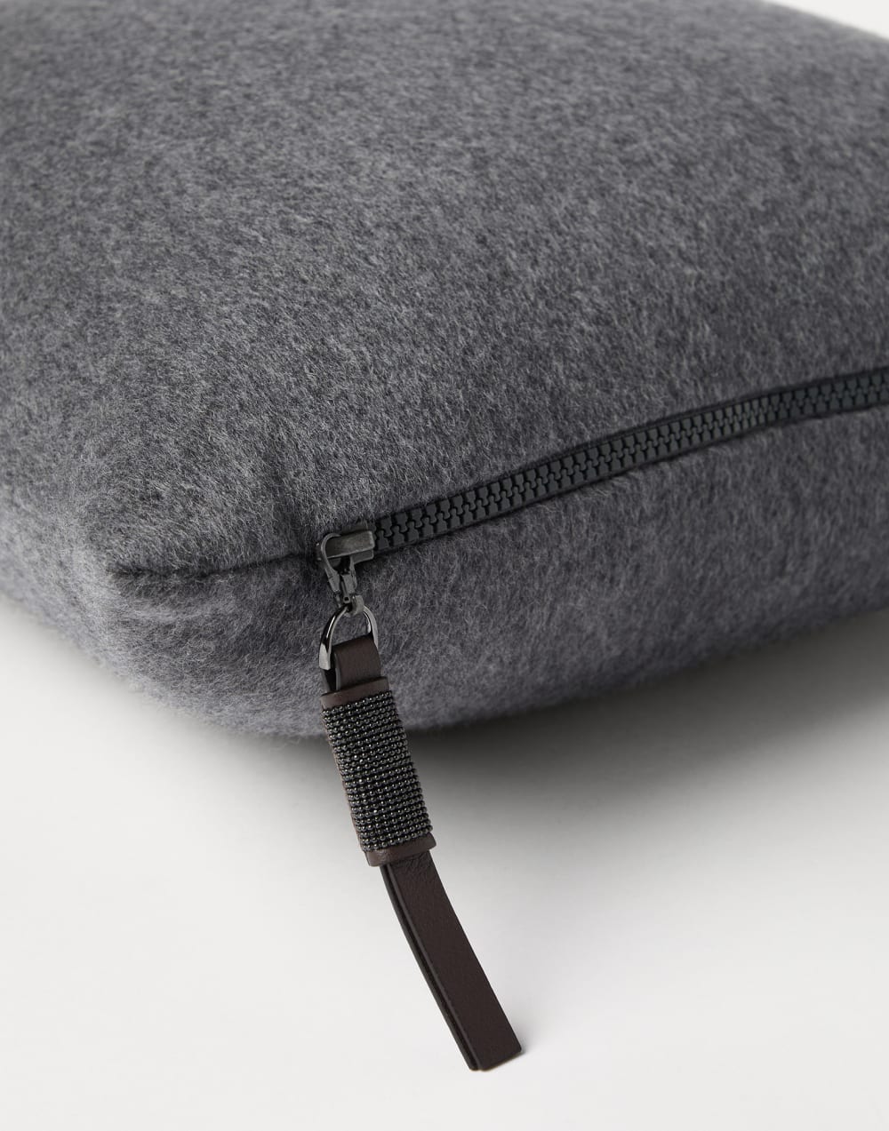 Cashmere beaver cushion Lead Lifestyle - Brunello Cucinelli