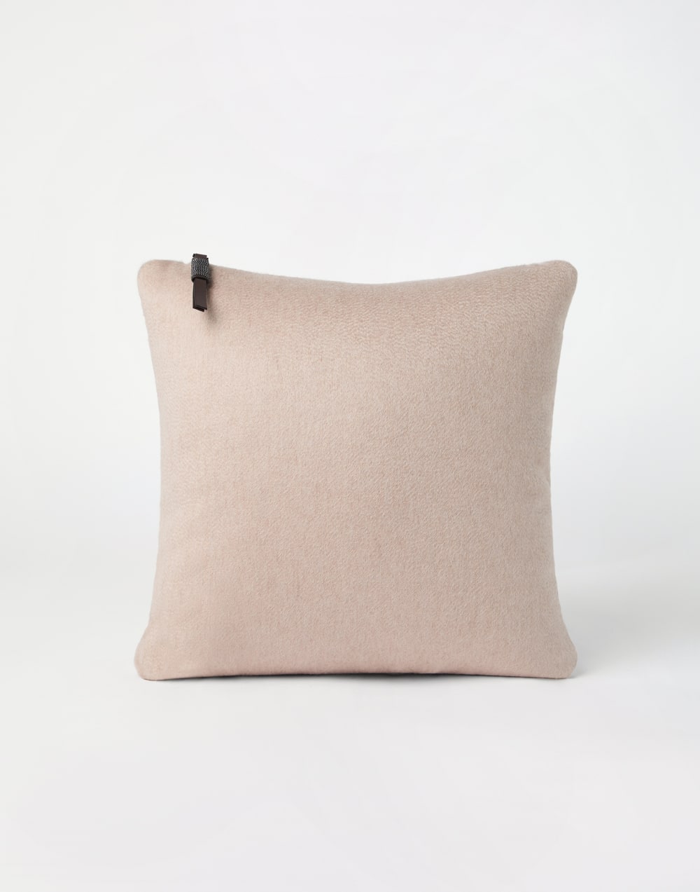 Cashmere beaver cushion Beige Lifestyle - Brunello Cucinelli