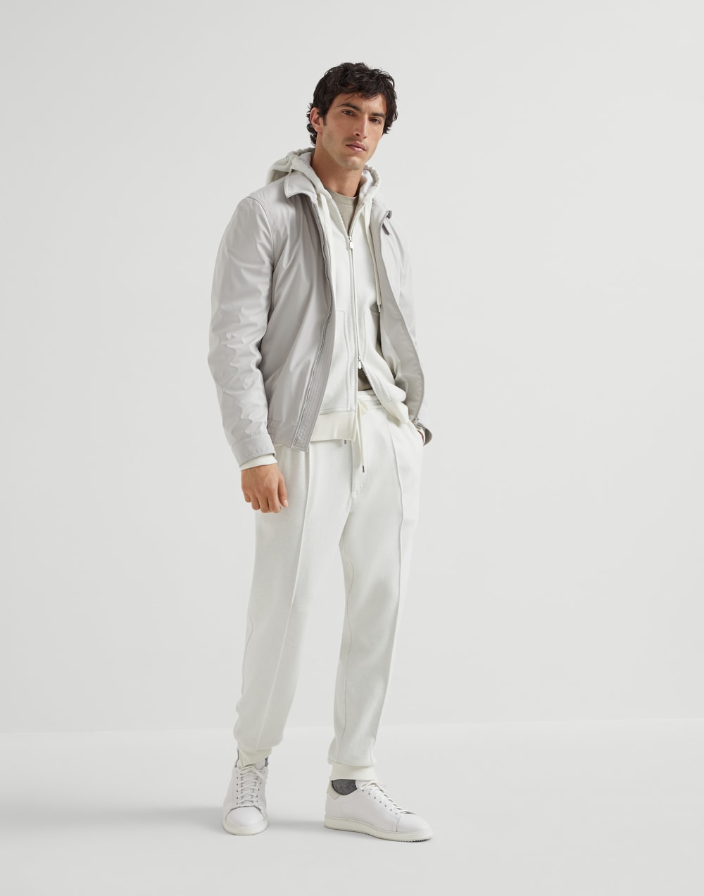 Hose mit Biesen Off-White Herren - Brunello Cucinelli