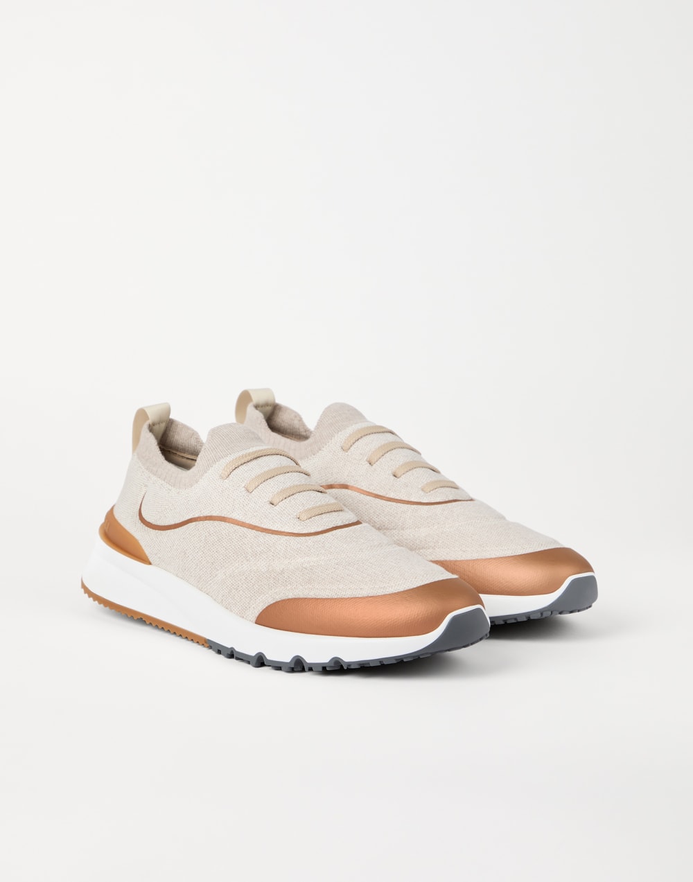 Knit runners Ecru Man - Brunello Cucinelli