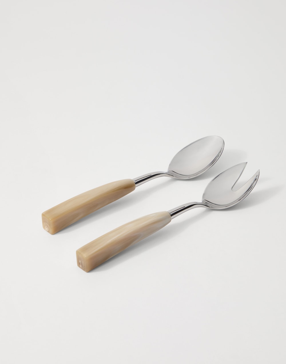 Набор столовых приборов для салата Цвет натурального рога Стиль жизни - Brunello Cucinelli