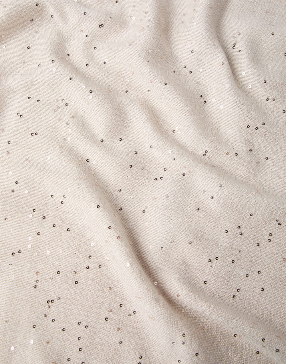 羊绒和亮丝绸料围巾 燕麦色 女款 - Brunello Cucinelli