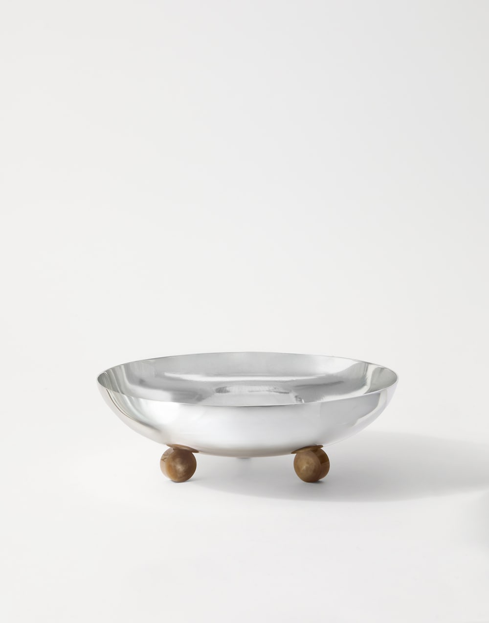 Silver-plated steel bowl Grey Lifestyle - Brunello Cucinelli
