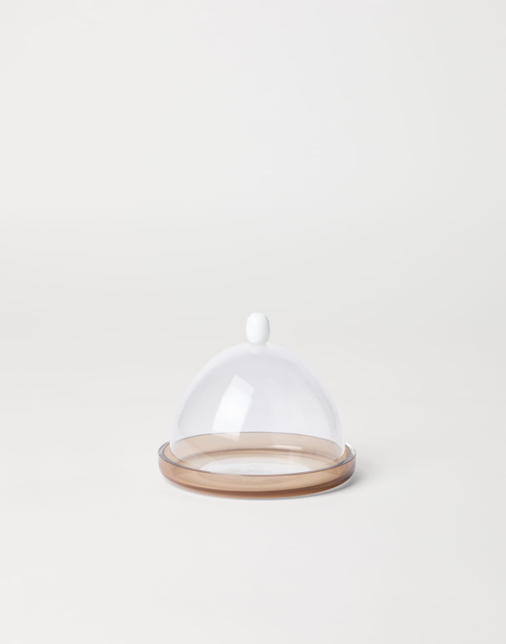 Murano glass plate and cloche set Natural Lifestyle - Brunello Cucinelli