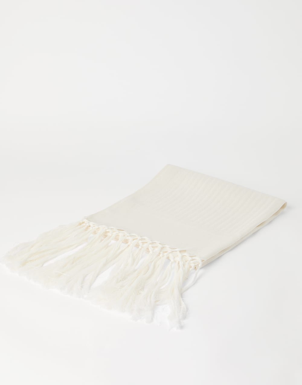雪佛龙浴巾 白色 生活风格 - Brunello Cucinelli