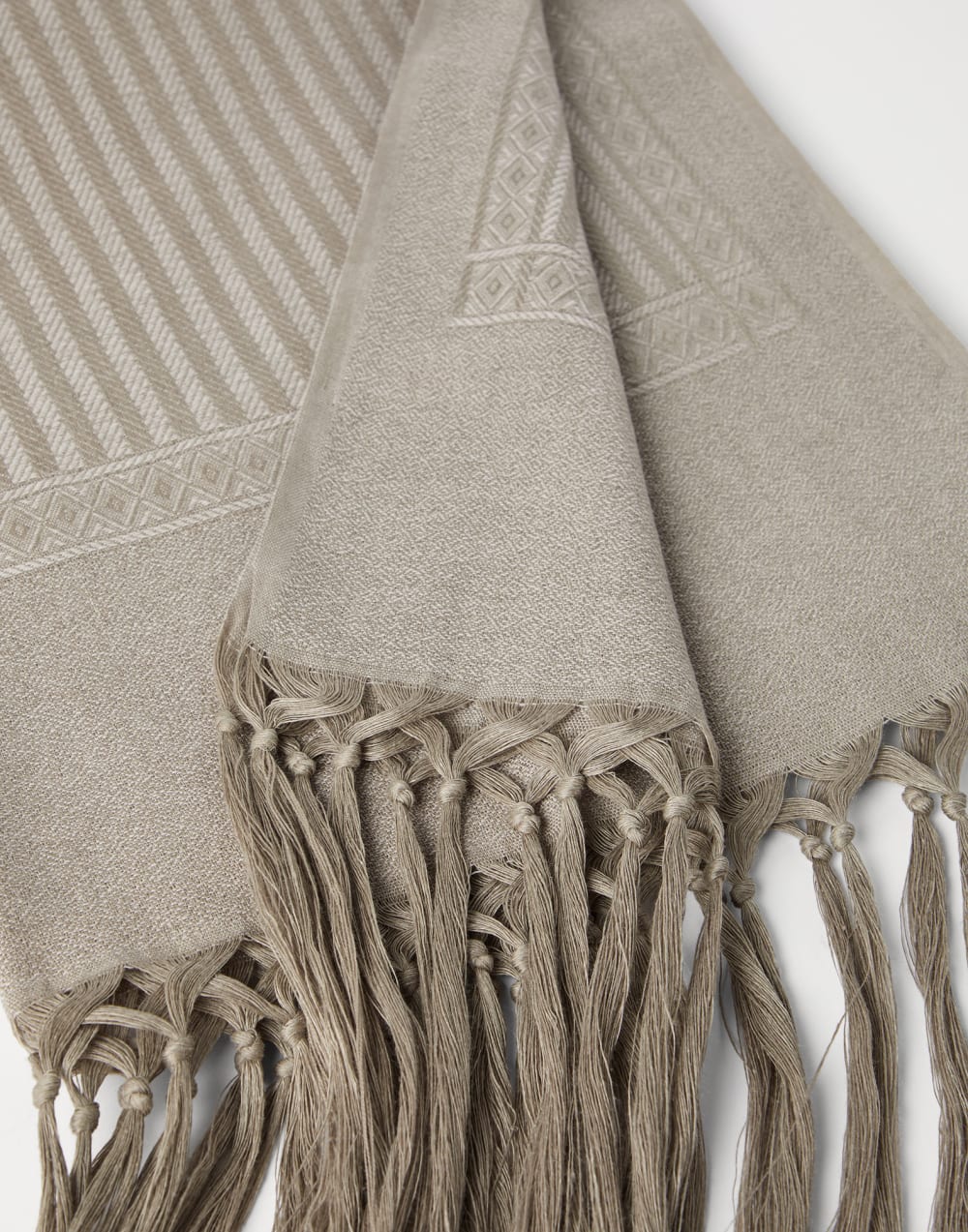 Chevron towel Lessivè Lifestyle - Brunello Cucinelli