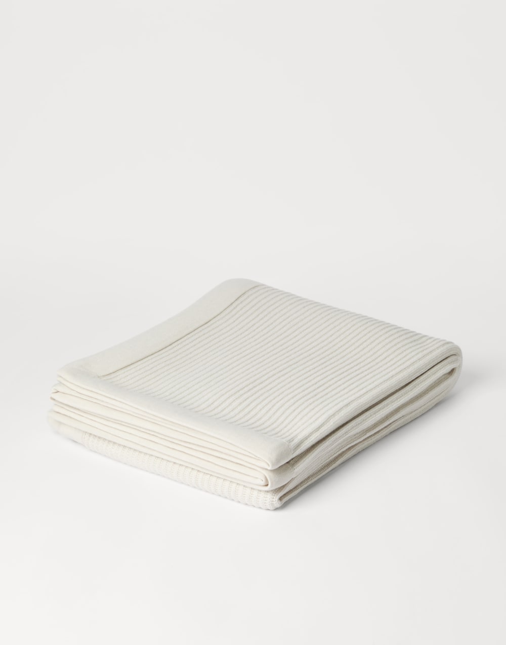 Cashmere throw Off-White Lifestyle - Brunello Cucinelli