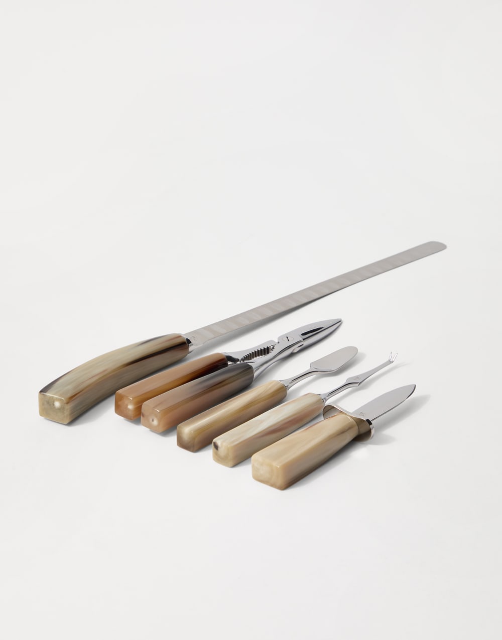Set of crudités utensils Natural Horn Lifestyle - Brunello Cucinelli