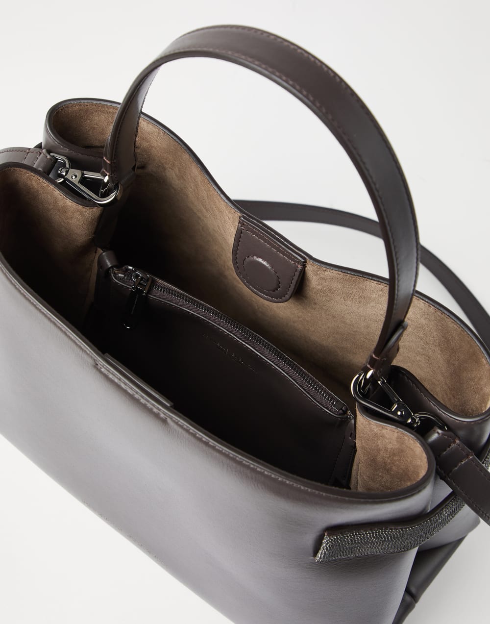 Top-Handle Essence bag Rust Brown Woman - Brunello Cucinelli