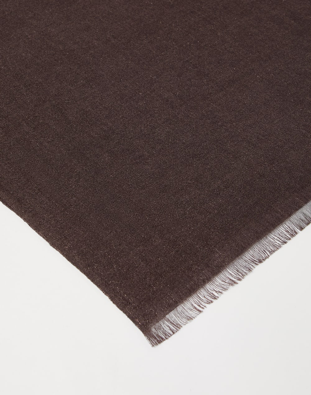 闪亮丝绒围巾 棕色 女款 - Brunello Cucinelli