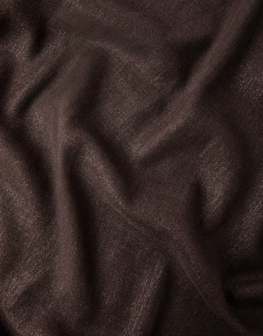 闪亮丝绒围巾 棕色 女款 - Brunello Cucinelli