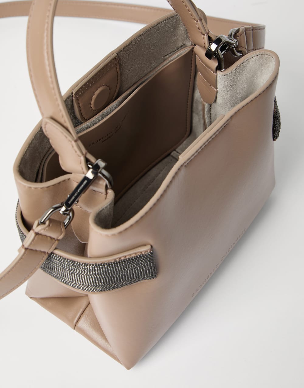 Essence 小号手挽包 榛子色 女款 - Brunello Cucinelli