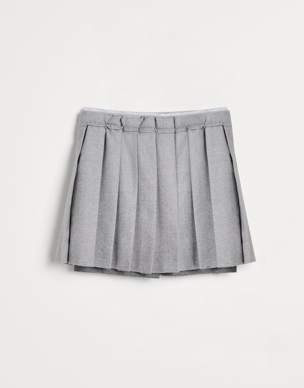 百褶半身裙 浅灰 女童 - Brunello Cucinelli