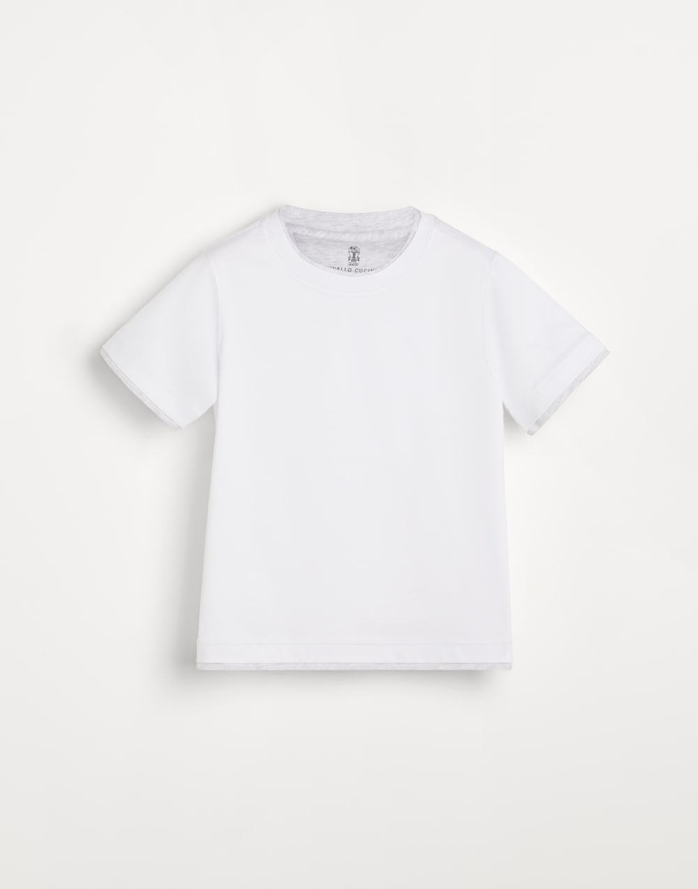 T-shirt with faux-layering White Boys - Brunello Cucinelli