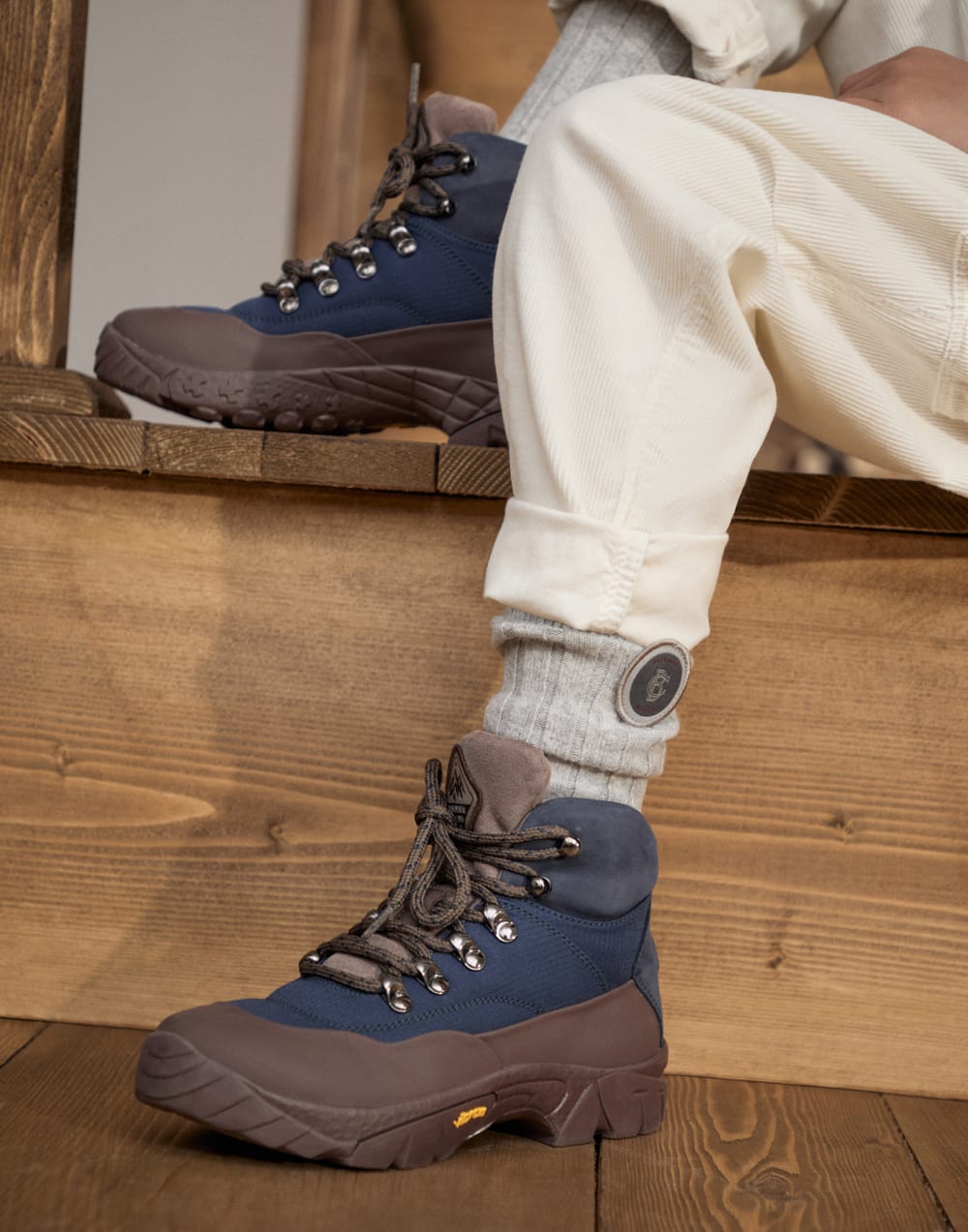 Cashmere knit socks Light Grey Boys - Brunello Cucinelli