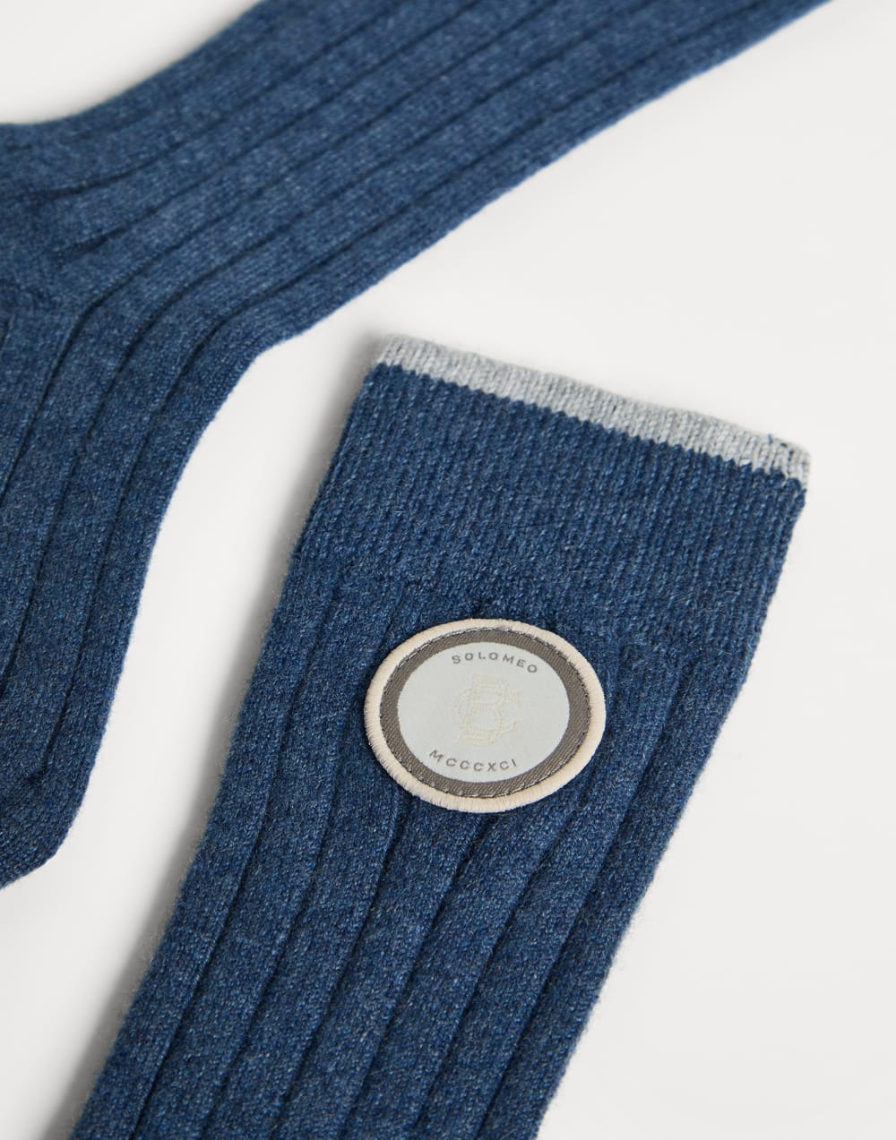 Cashmere knit socks Indigo Boys - Brunello Cucinelli