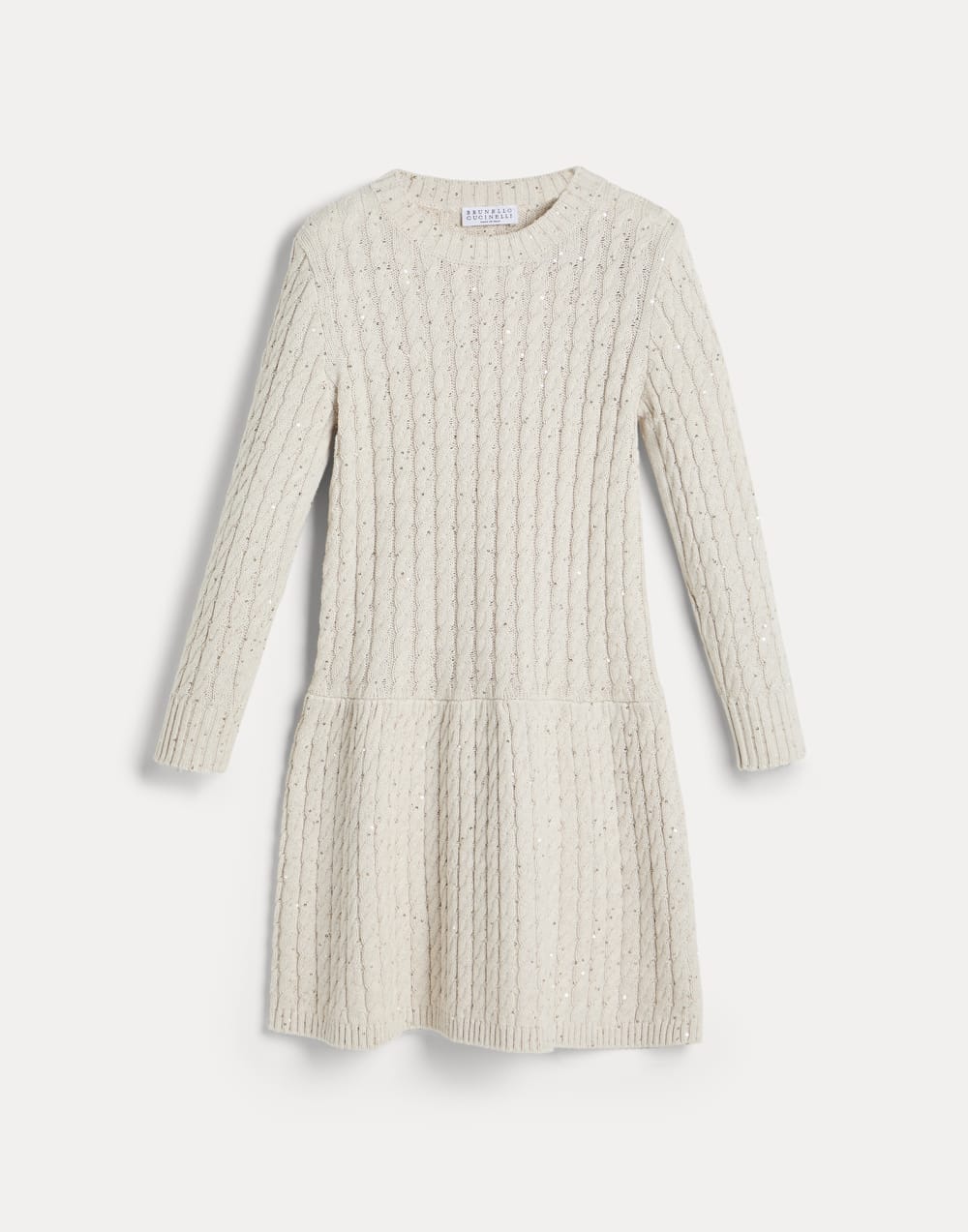 Cable knit dress Oat Girls - Brunello Cucinelli