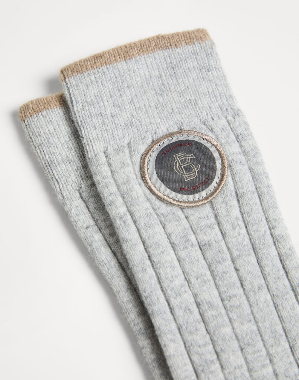 Cashmere knit socks Light Grey Boys - Brunello Cucinelli