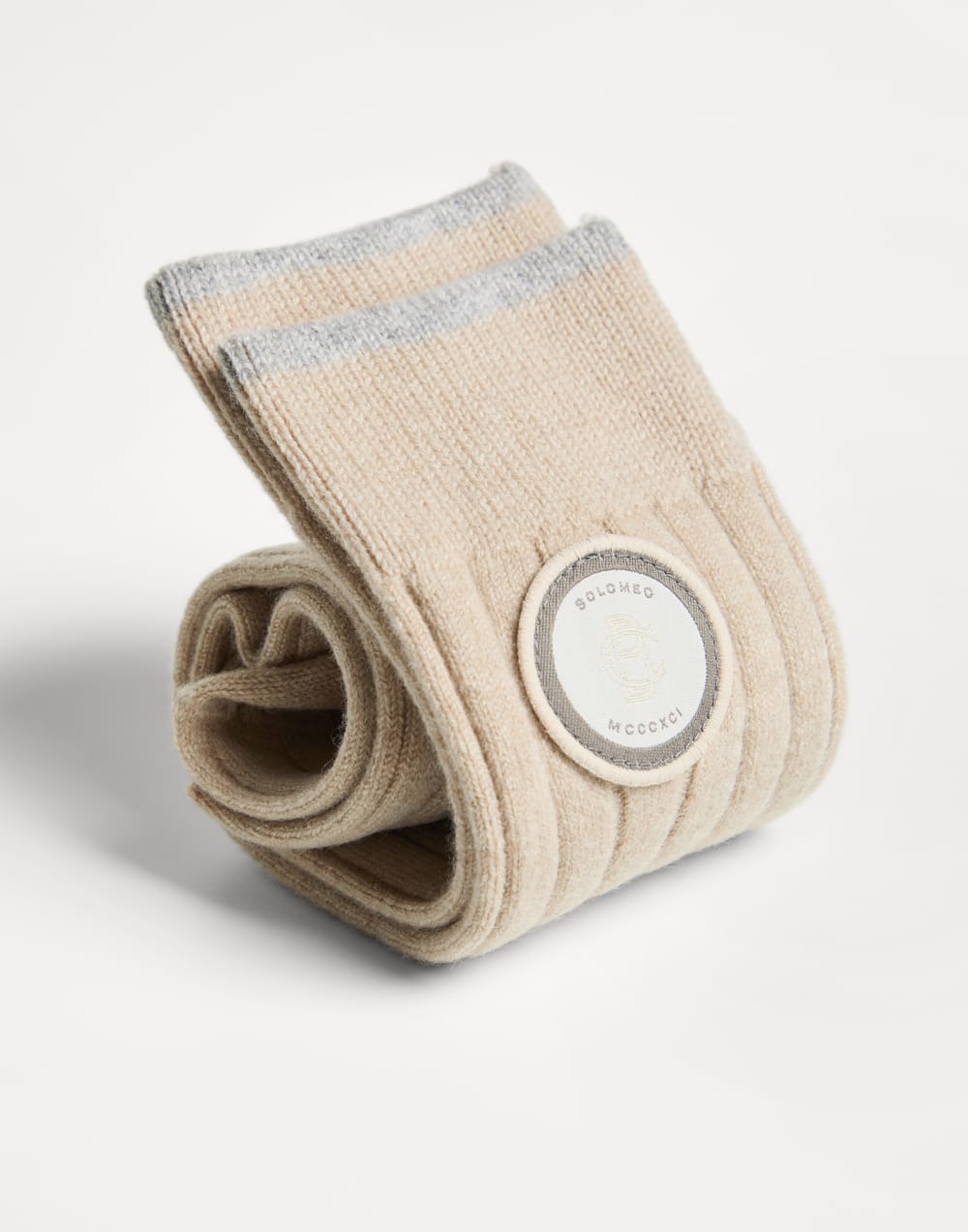Cashmere knit socks Beige Boys - Brunello Cucinelli