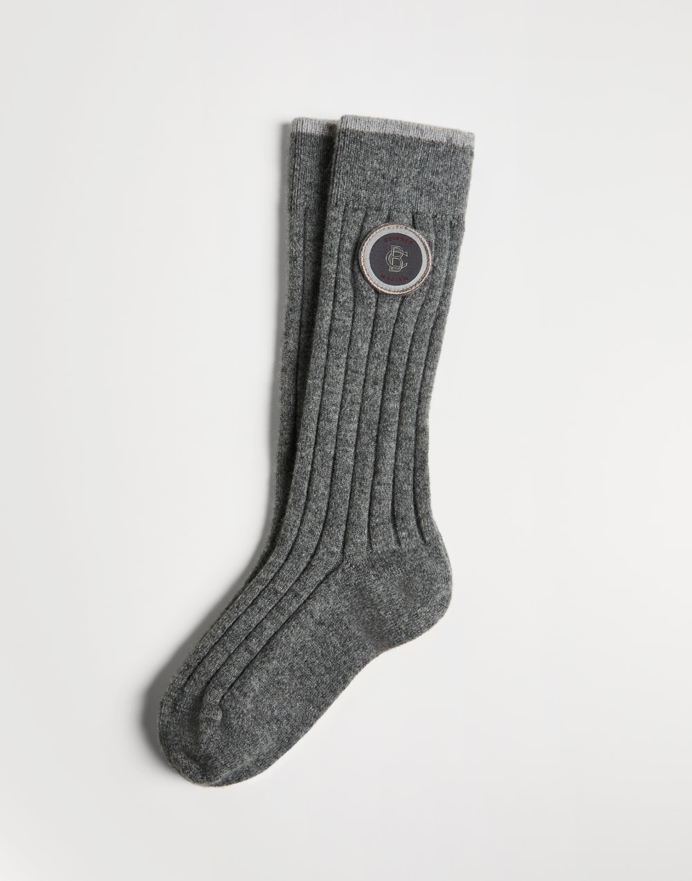 Cashmere knit socks Anthracite Boys - Brunello Cucinelli