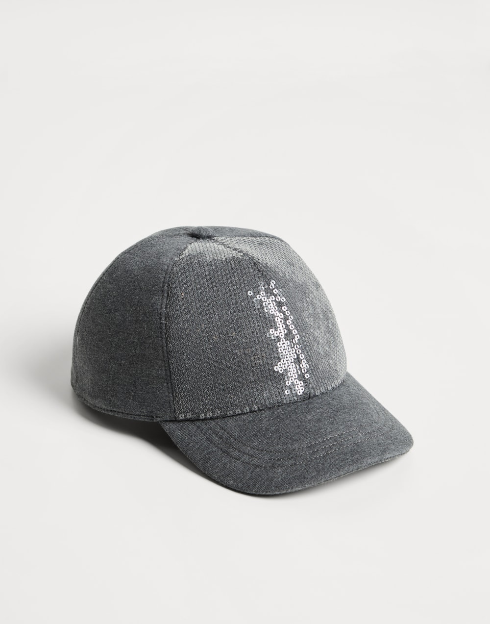 Бейсболка с вышивкой Серый Девочки - Brunello Cucinelli