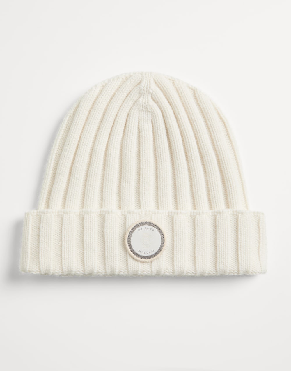 Rib knit beanie White Boys - Brunello Cucinelli