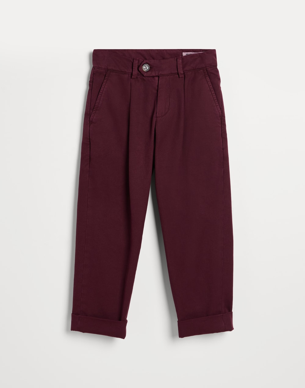 Gabardine trousers Amaranth Boys - Brunello Cucinelli
