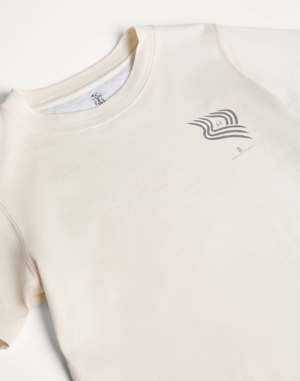 印花T恤衫 巴拿马色 男童 - Brunello Cucinelli