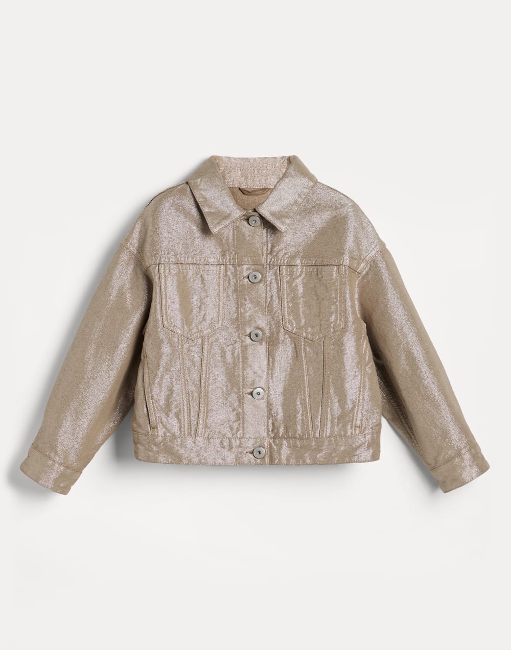 Sparkling denim four-pocket jacket Gold Girls - Brunello Cucinelli