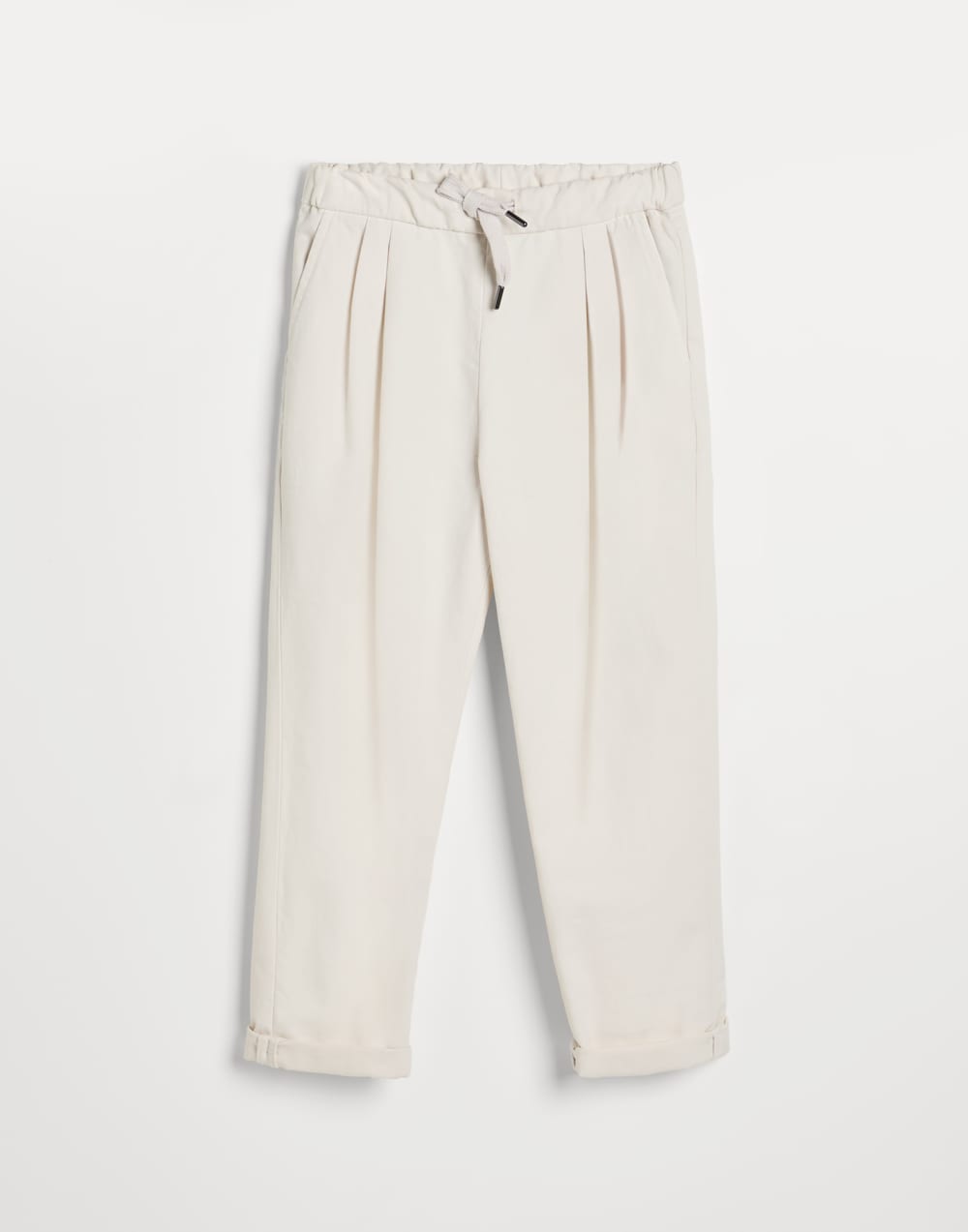 Gabardine trousers with drawstring Panama Boys - Brunello Cucinelli