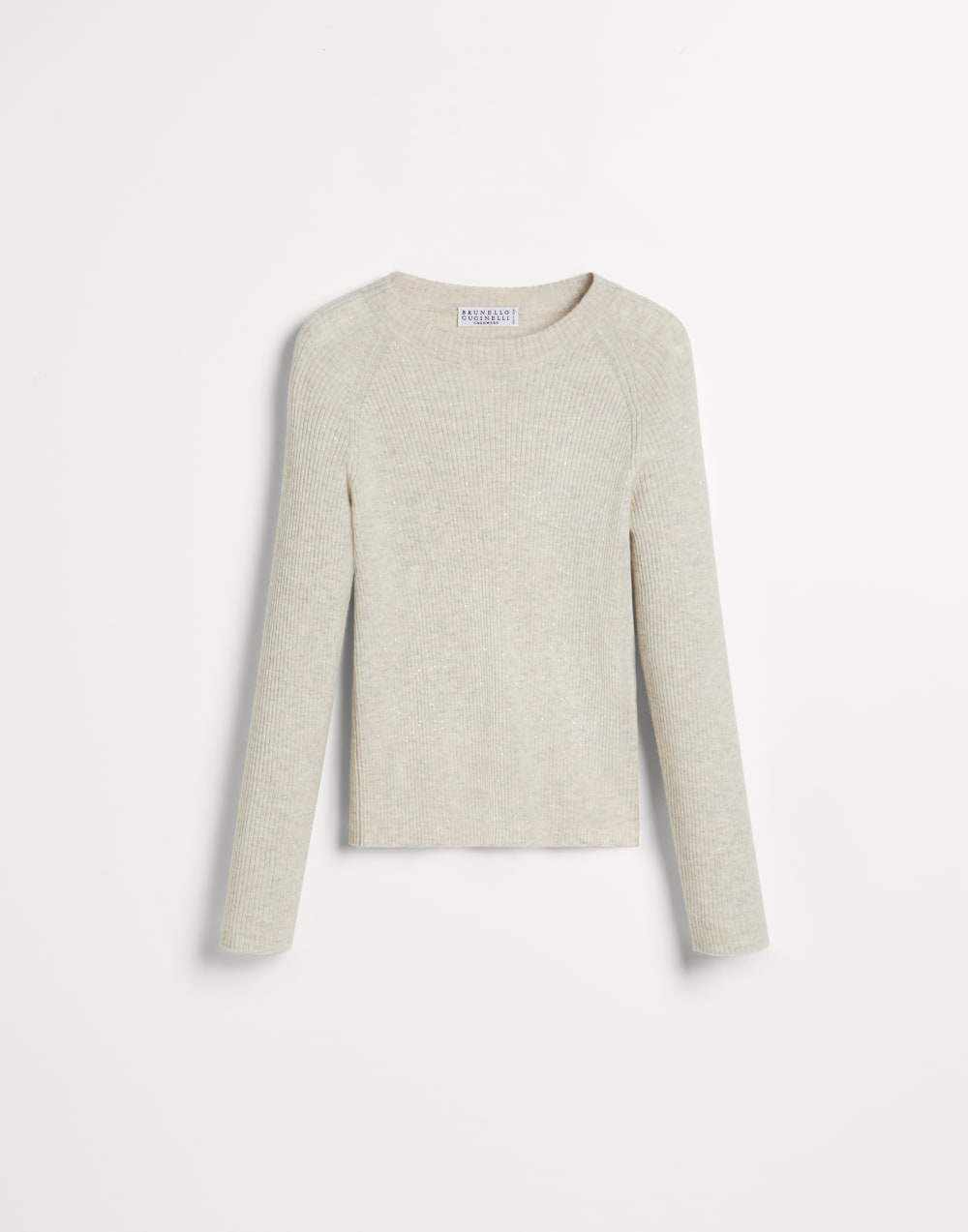 Легкий джемпер Белый с Сероватым Оттенком Девочки - Brunello Cucinelli
