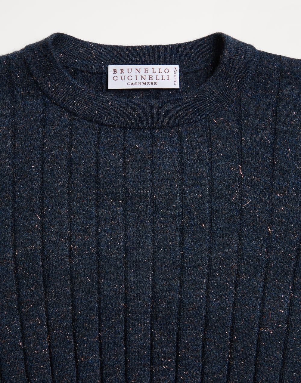 Sparkling cashmere lightweight sweater Blue Girls - Brunello Cucinelli