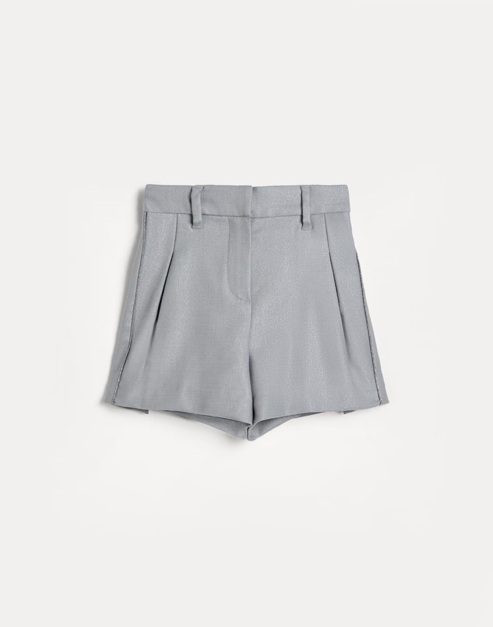 镶珠装饰短裤 珠光灰 女童 - Brunello Cucinelli