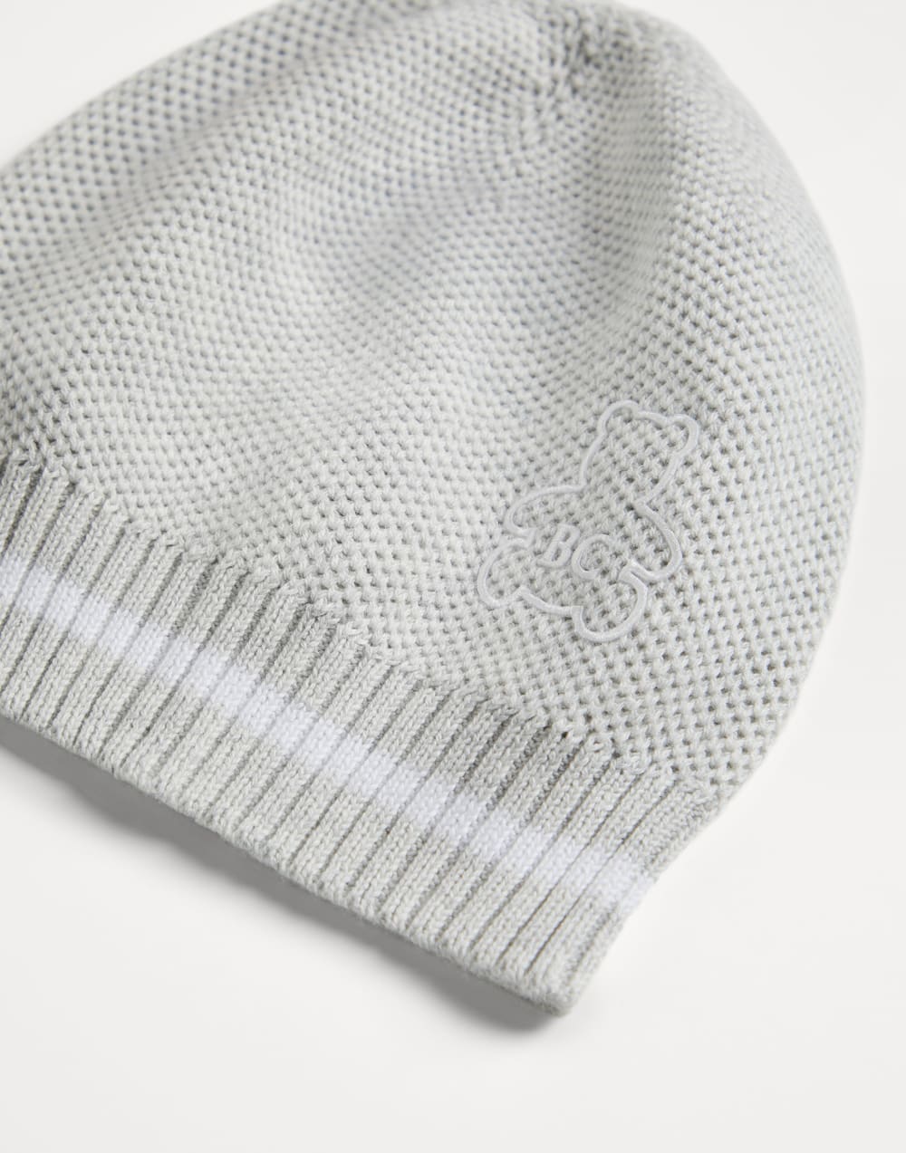 Baby Bernie knit beanie Grey Baby - Brunello Cucinelli