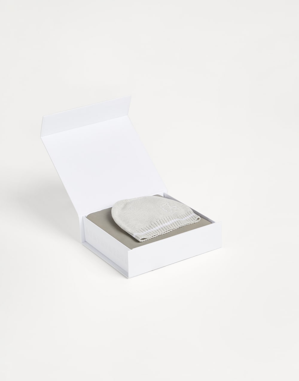 Baby Bernie knit beanie Grey Baby - Brunello Cucinelli