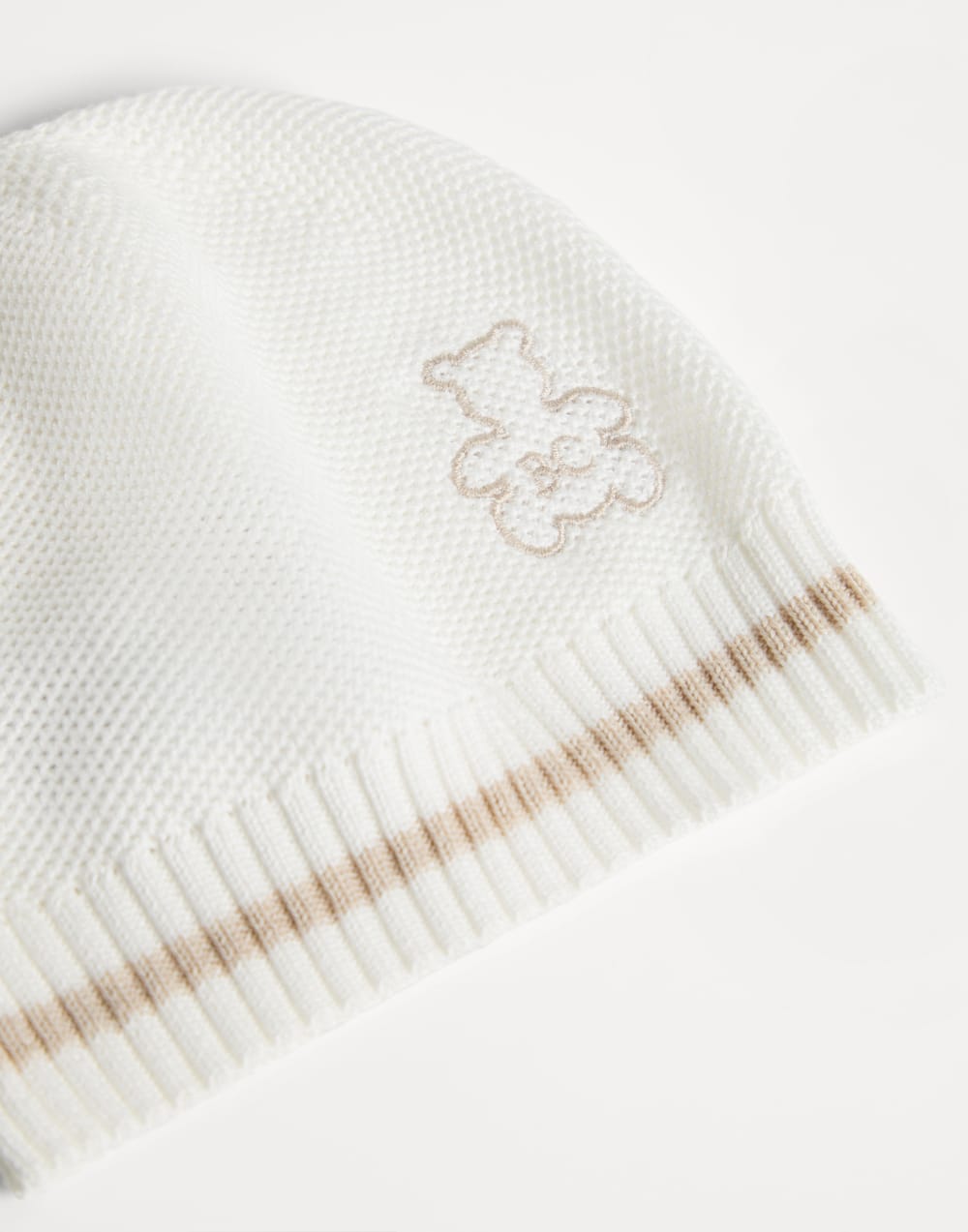 Baby Bernie knit beanie Beige Baby - Brunello Cucinelli