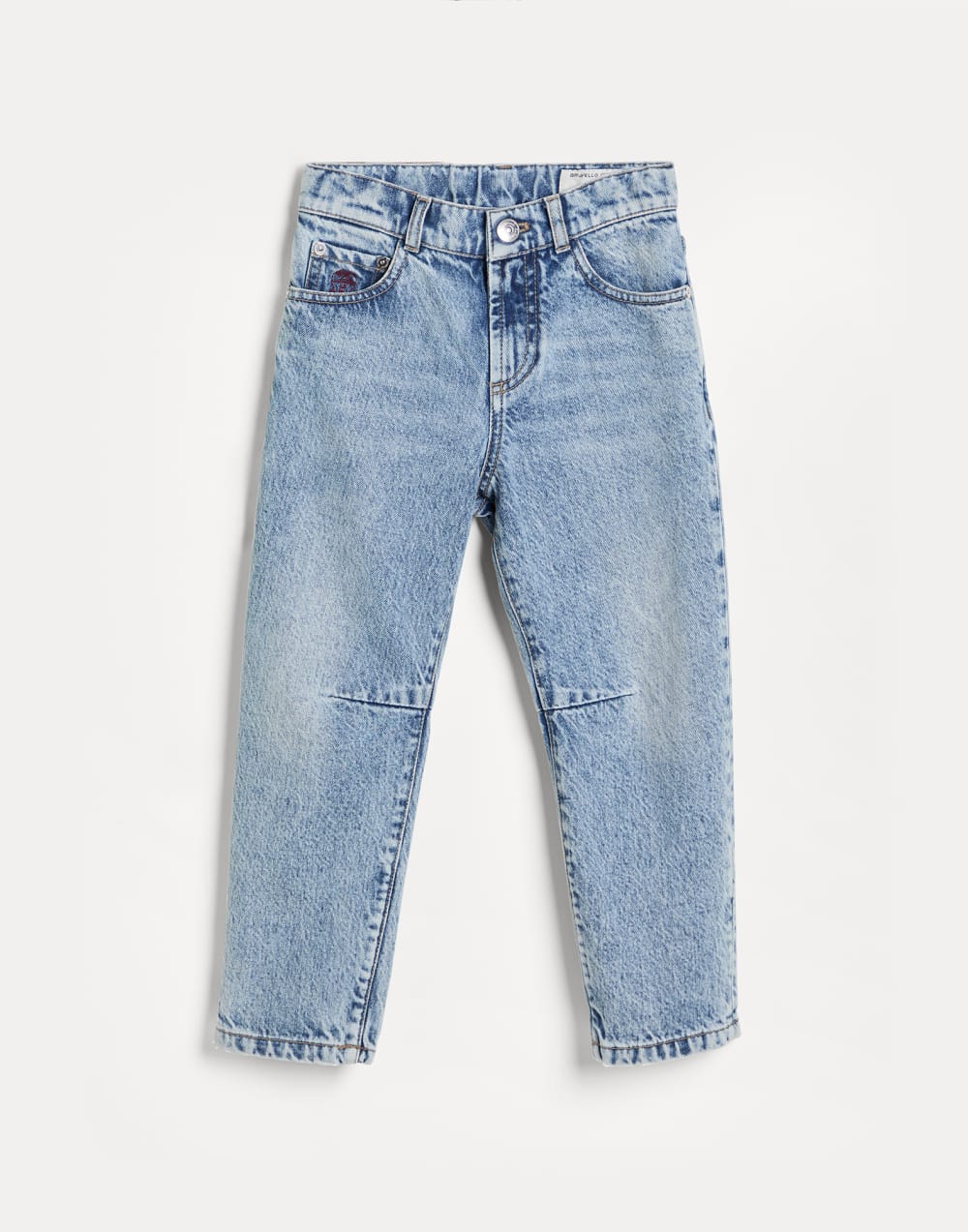 Five-pocket trousers Light Denim Boys - Brunello Cucinelli