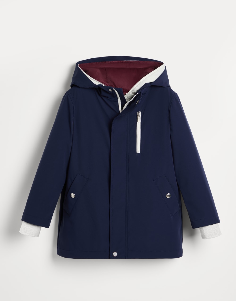 三合一派克外套 海军蓝 男童 - Brunello Cucinelli
