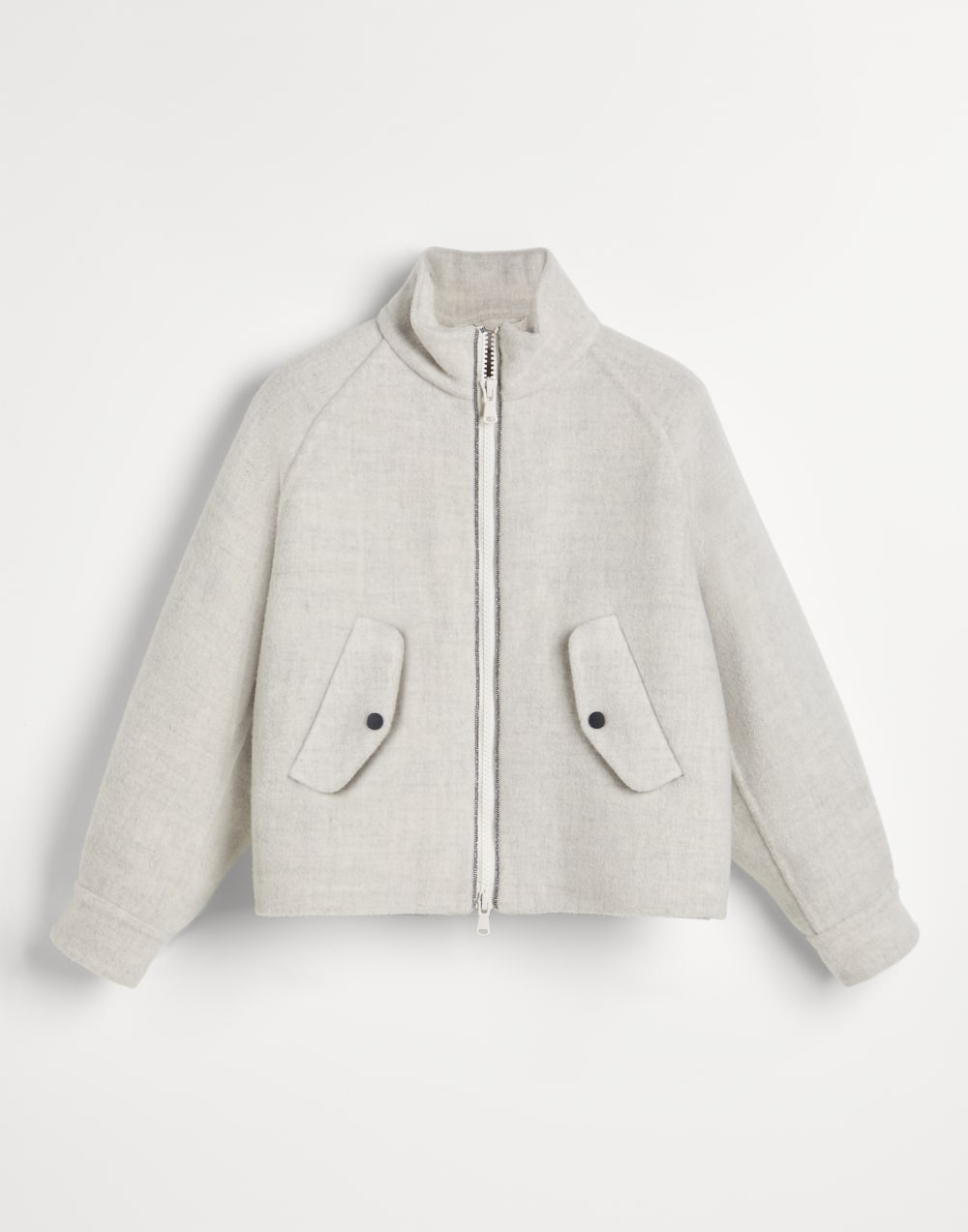 双层初剪羊毛短夹克 巴拿马色 女童 - Brunello Cucinelli