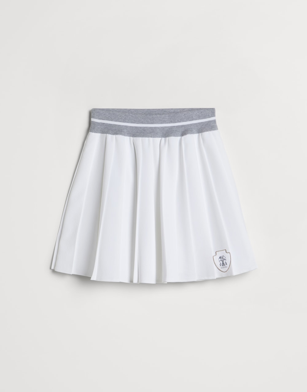 府绸面料裙子 白色 女童 - Brunello Cucinelli