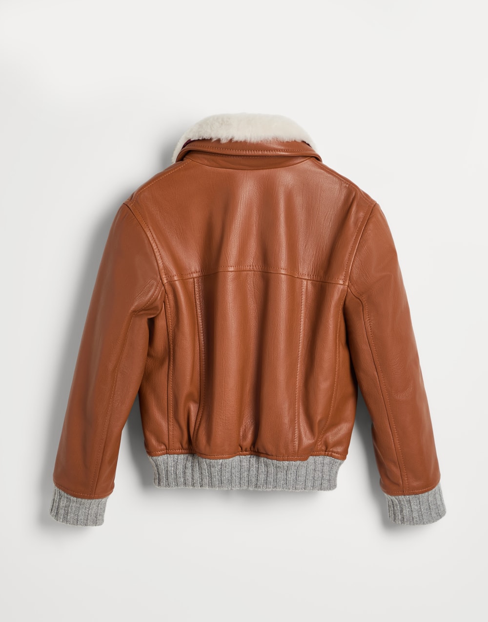 Bomber jacket with padding Brown Boys - Brunello Cucinelli